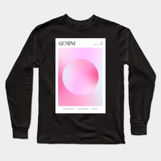 Gemini Zodiac Aura Long Sleeve T-Shirt